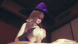 Genshin Impatto Hentai Punto Di Vista, Lisa pompino e titjob penetrato